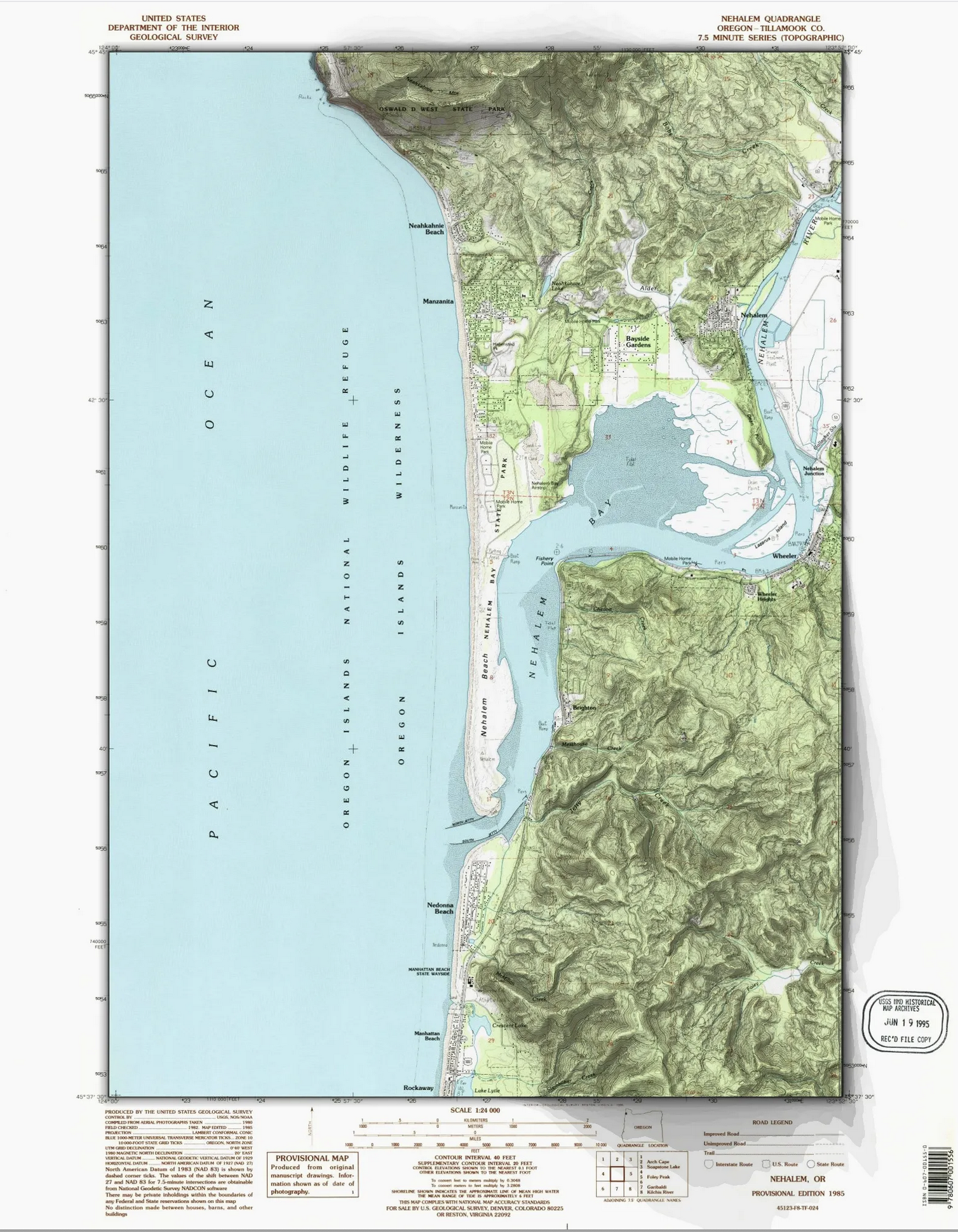 Vintage Topographic Map with Hillshade
